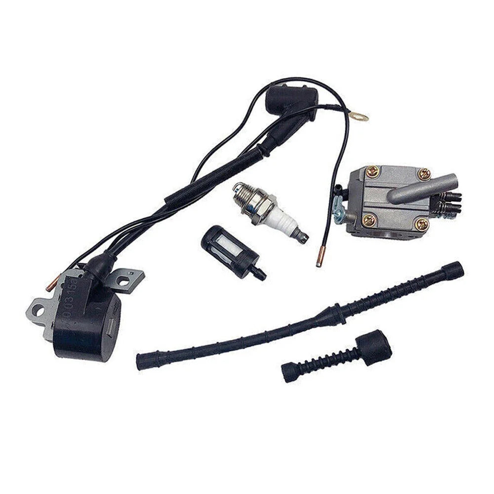 Carburetor Ignition Coil Spark Plug Kit for Stihl 038 MS380 MS381 (N/A)