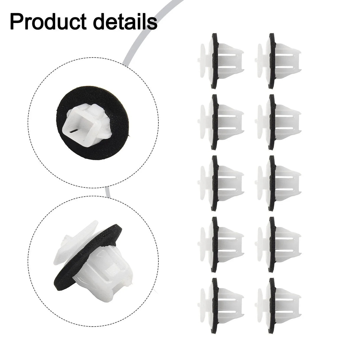 10 Pcs Fender Flare Molding Clip for Nissan (76882JG10A)