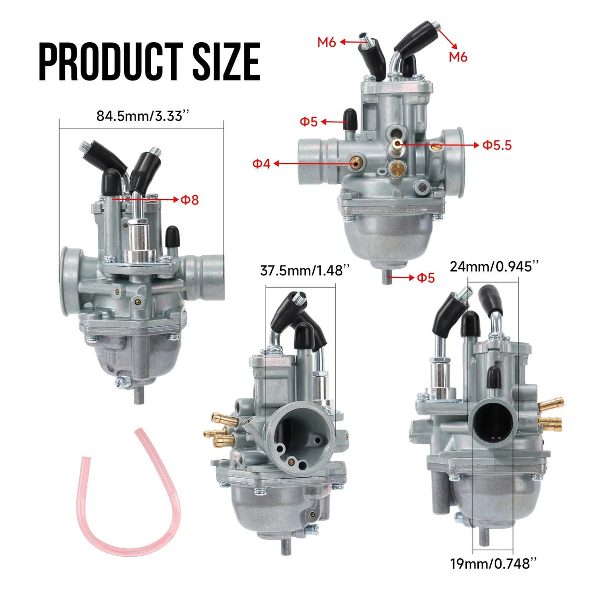 2 Stroke Carburetor for Polaris Sportsman 90 (2001–2006) E-TON Choke