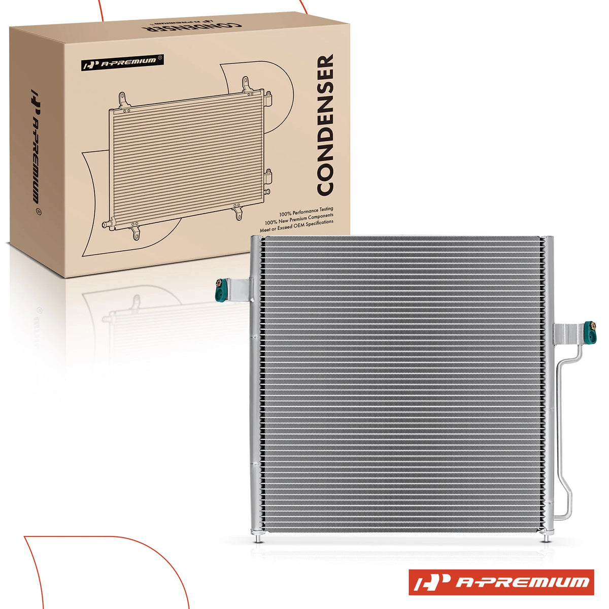 A/C Condenser w/Bracket for Mercury Mountaineer (2002–2010) CN3588PFC, 6L2Z19712AA, 3588