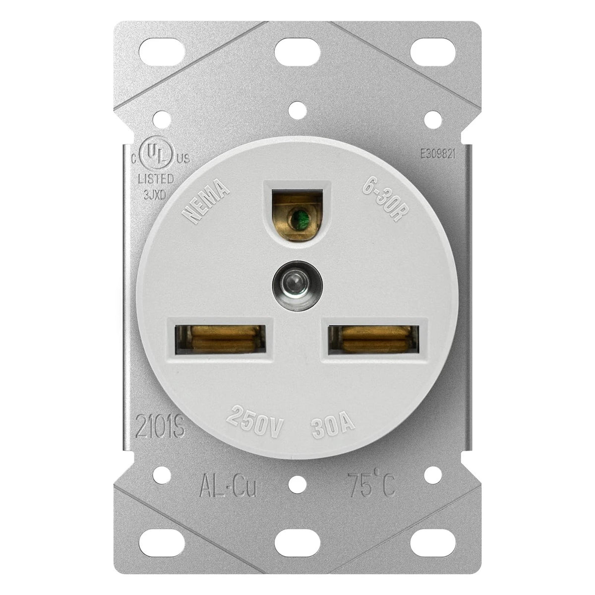 30 Amp 250 Volt Heavy Duty Outlet Receptacle for Welder, Dryer, Plasma