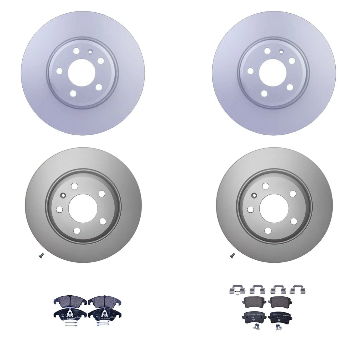 Set of 4 Hella Low-Met Disc Brake Pads for Audi Q5 (2018–2023)