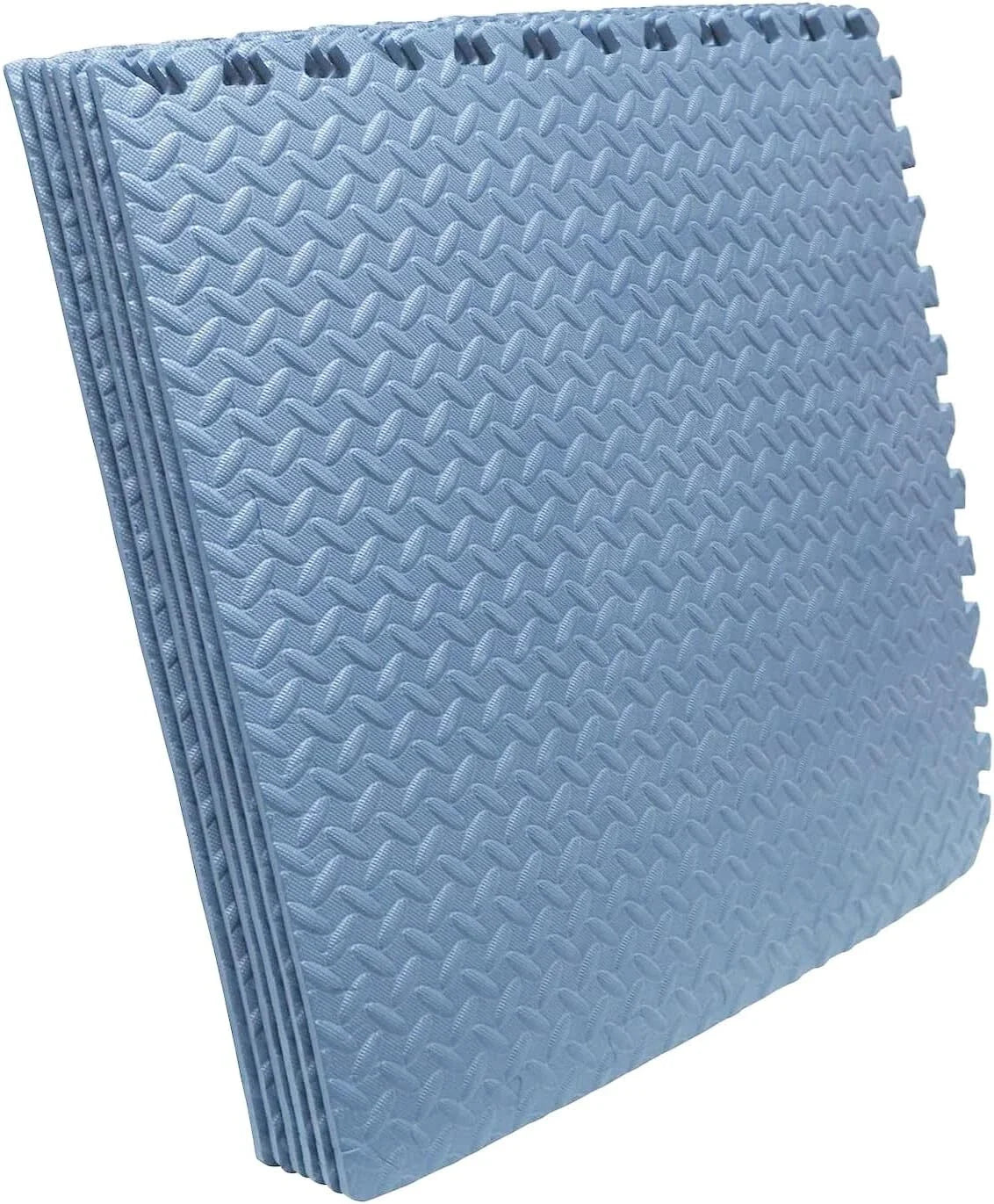Set of 12 EVA Foam Interlocking Exercise Mats for Gym Floor Fitness Yoga