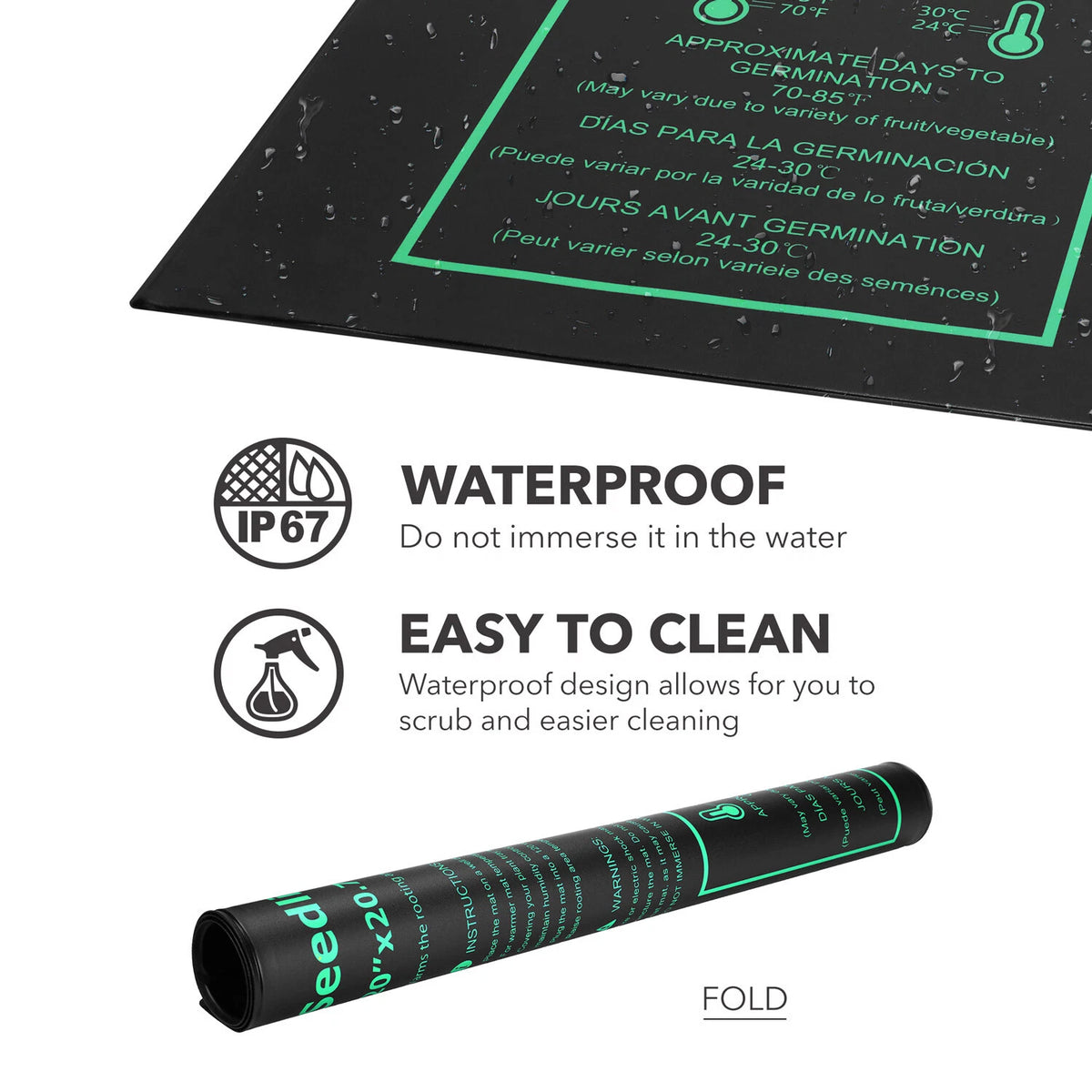 Seedling Heat Mat for Hydroponics 20"x20.75"