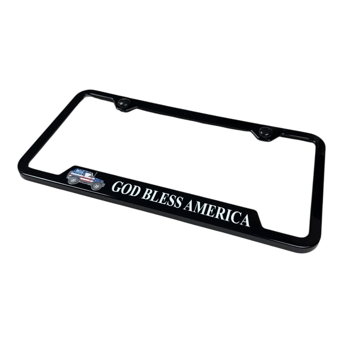 Plastic License Plate Frame Replacement for Jeep Wrangler (2007–2024)