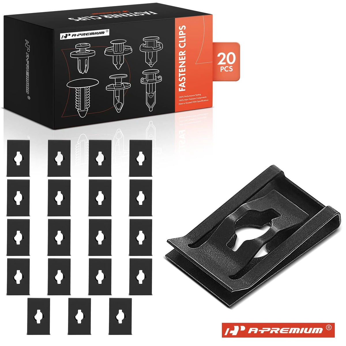 20Pcs Engine Cover Retaining Clip for Honda (90673TY2A01, 90673-TY2-A01)