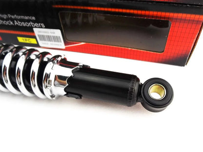 340mm JBS Black/Chrome Rear Shock Absorbers for BMW R60/7 (1977-1978)
