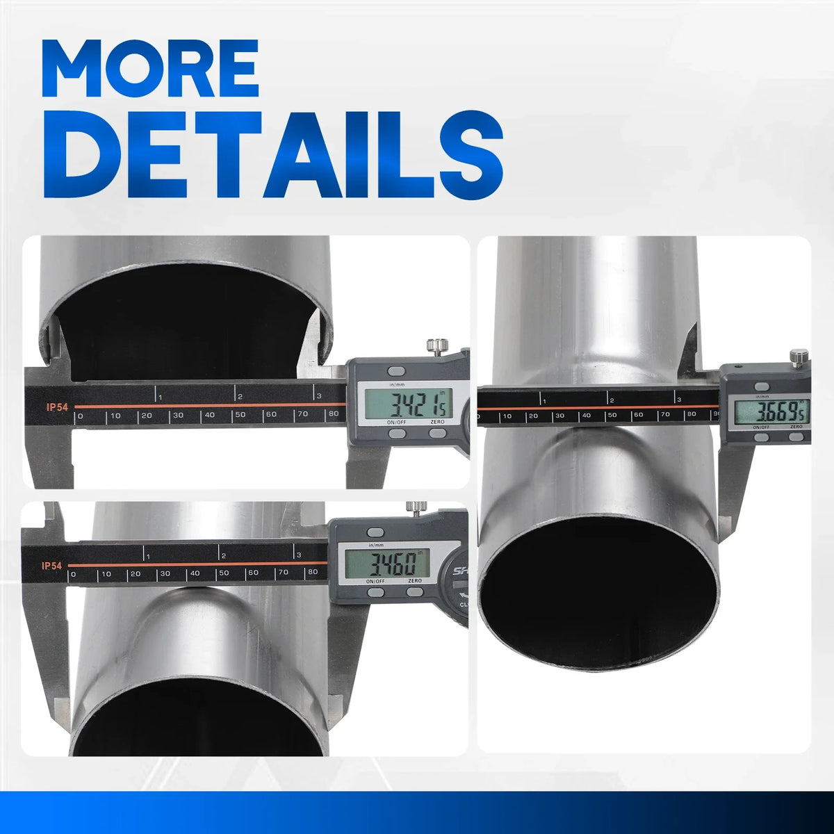3.5" OD Mild Steel Exhaust System Pipe for Universal Fit (Custom DIY)