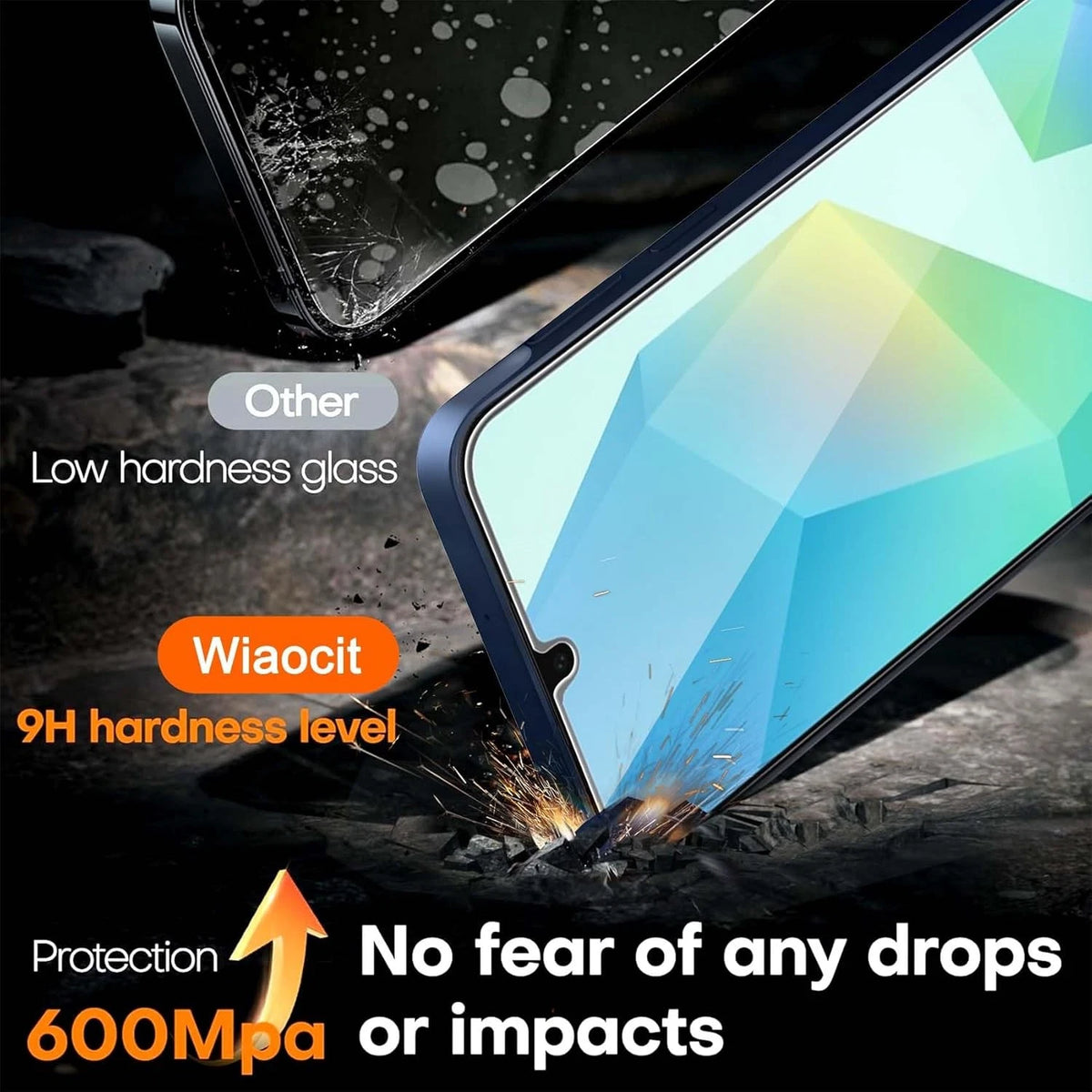3X Tempered Glass Screen Protector for Samsung Galaxy A16 5G (2023)