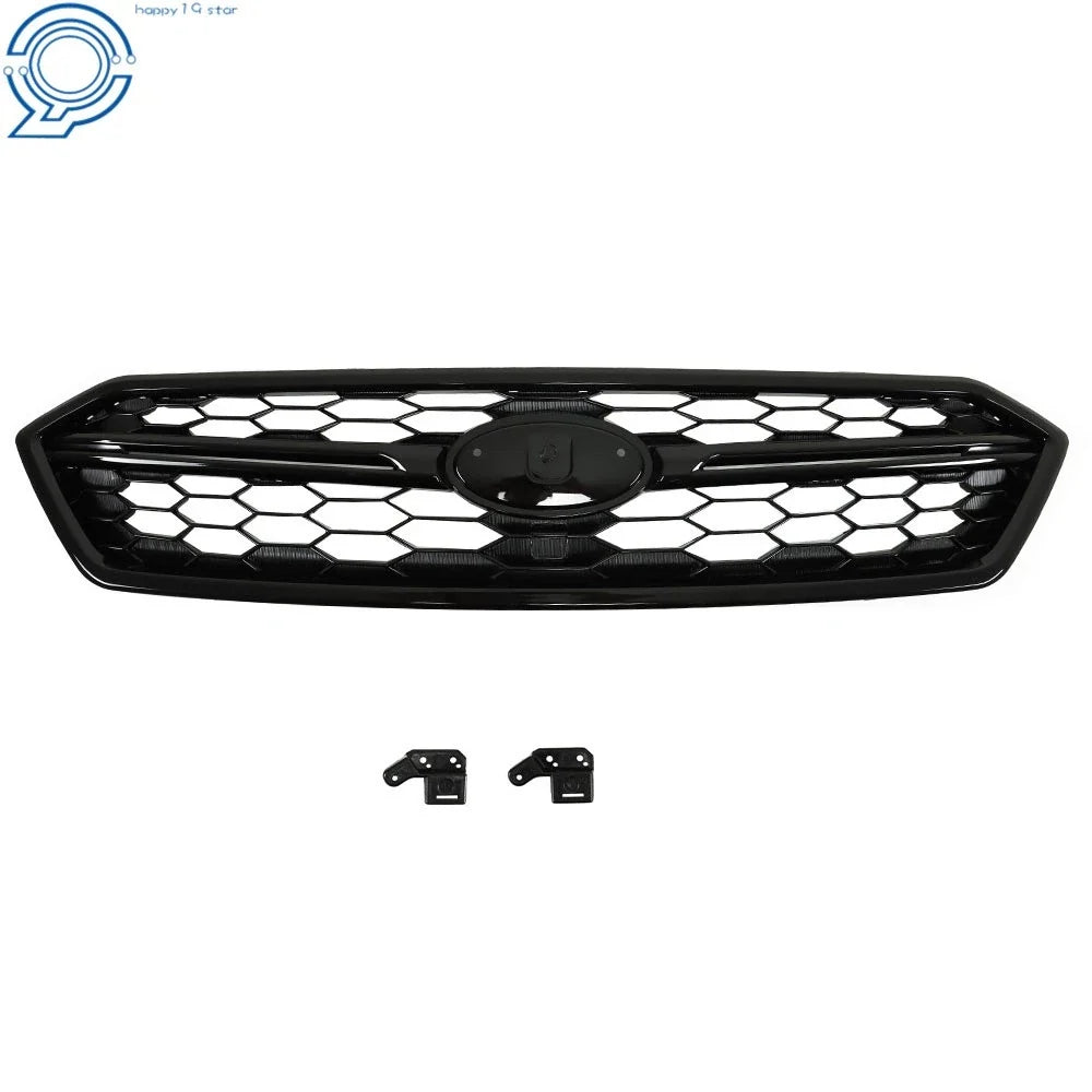 Front Bumper Center Grille Honeycomb Black for Subaru WRX & WRX STI (2018–2021)