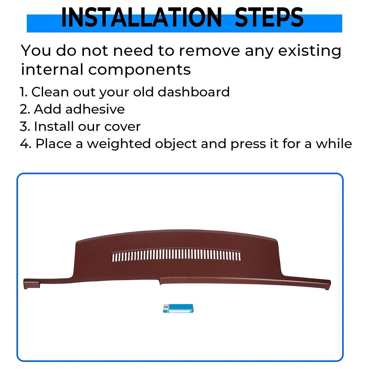 Dash Cover Cap for Chevy GMC Pickup Blazer Suburban (1988–1994)