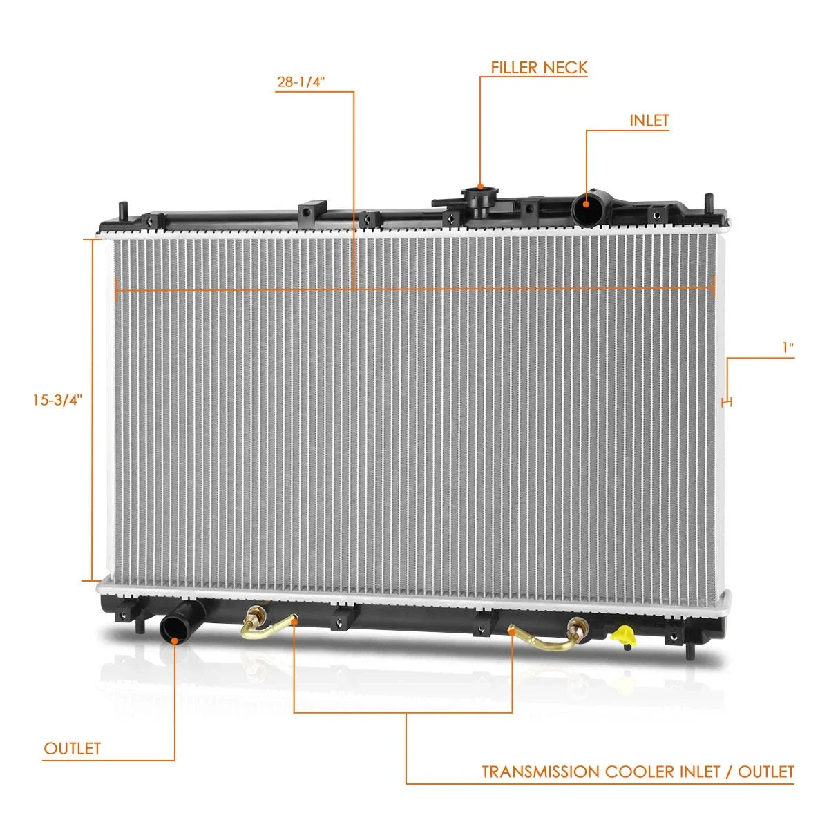 Aluminum Core Cooling Radiator for Mitsubishi Diamante (1997–2004) DPI-1906
