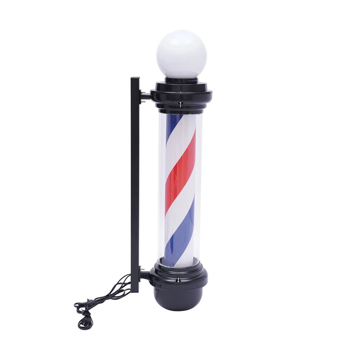 32" Barber Pole Light for Hair Salon (Outdoor, Rotating, Rainproof)