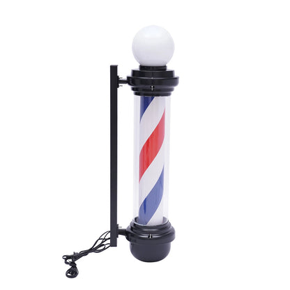 32" Barber Pole Light for Hair Salon (Outdoor, Rotating, Rainproof)