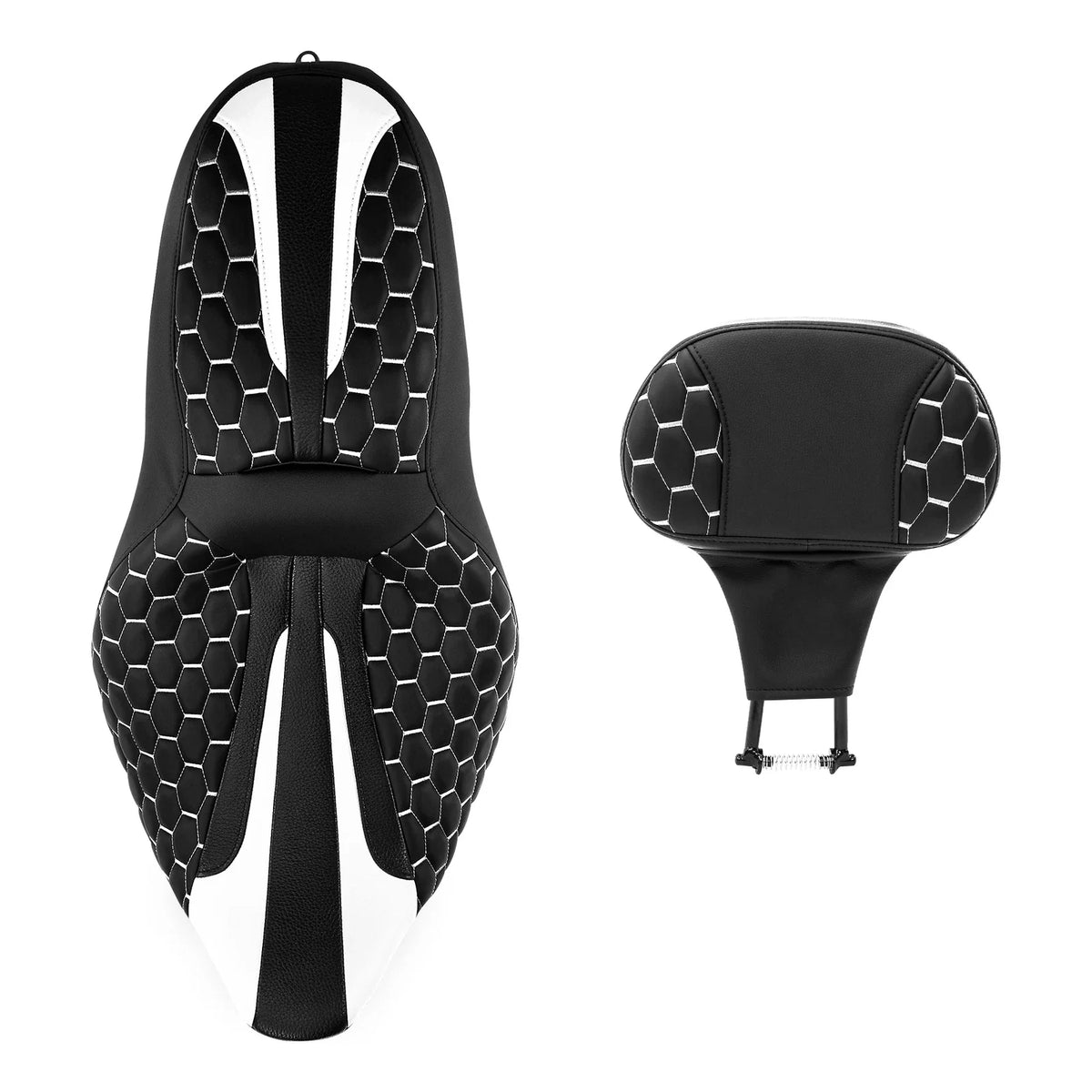 Driver Passenger Seat & Rider Backrest Pad for Harley Street Glide (2009–2023)