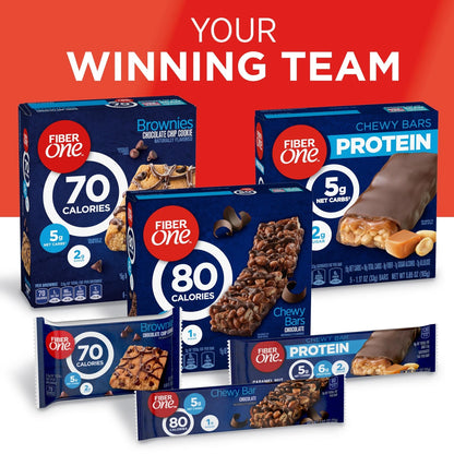 Fiber One Chewy Bars Mega Pack (15 Ct) - Oats and Chocolate Snacks
