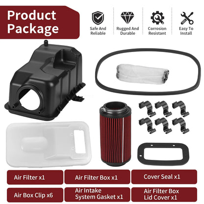 Airbox Air Filter Box Lid Kit w/Clips for Polaris Sportsman 500 4x4 (2001–2010)