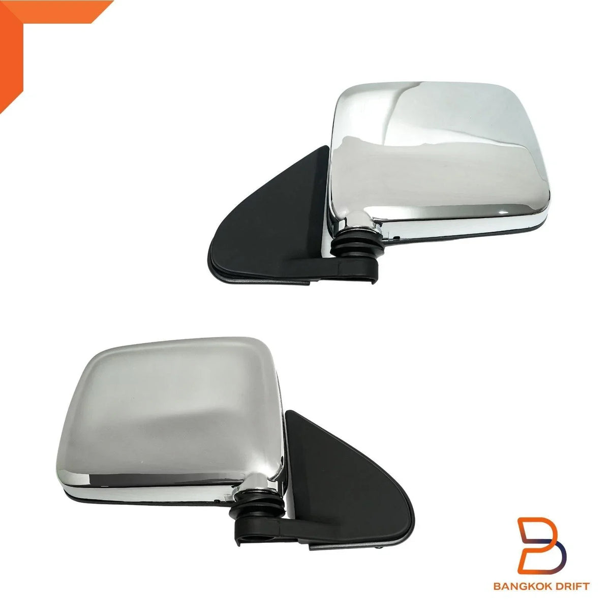 Chrome Side Door Mirror Pair for Nissan Navara UTE D22 (1997-2005)