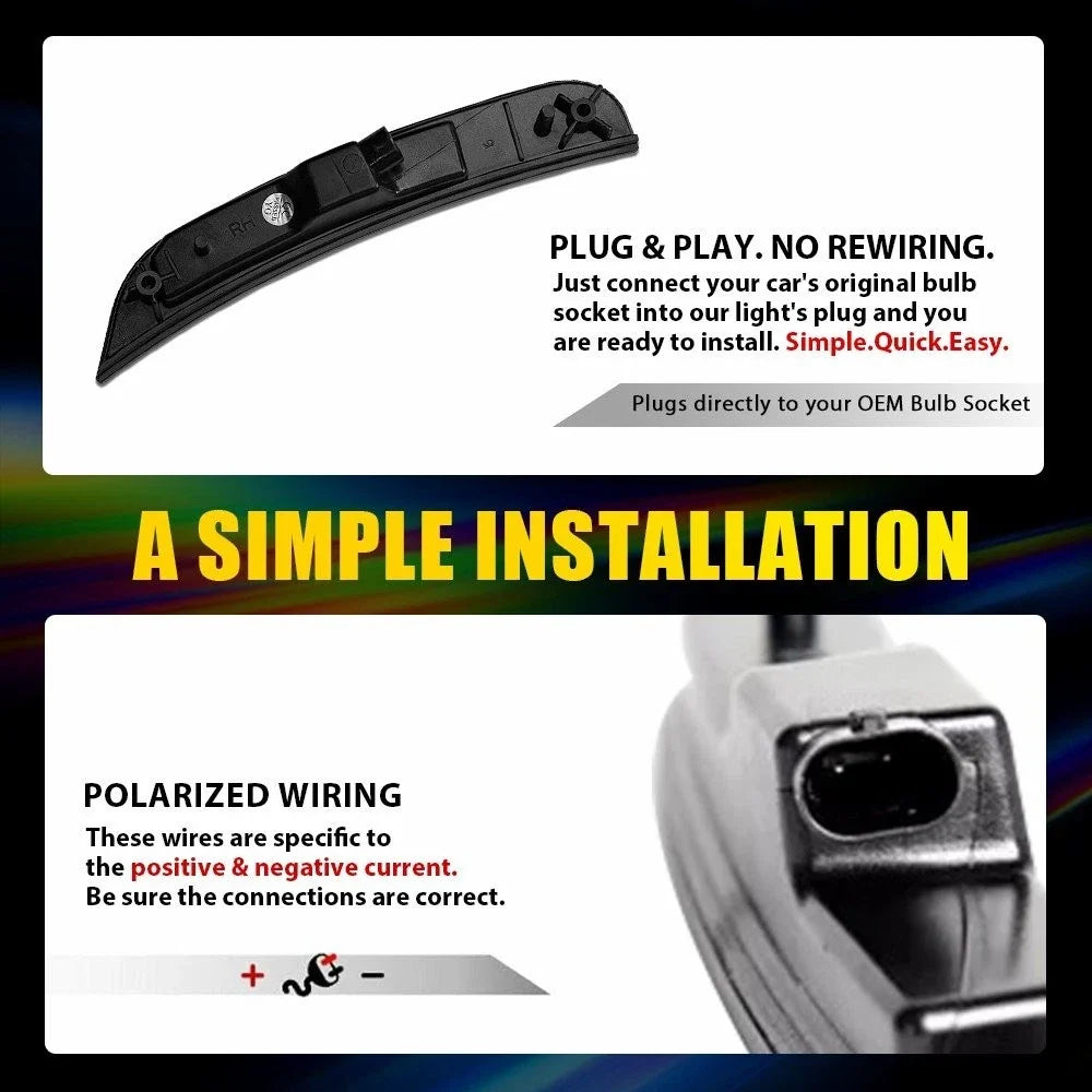 4X Dynamic Scan RGB LED Side Marker Light for Chrysler 300 300S 300C (2015–2023) EPY