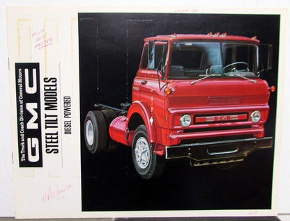 Sales Brochure for 1968 GMC Trucks Diesel Powered Steel Tilt Models