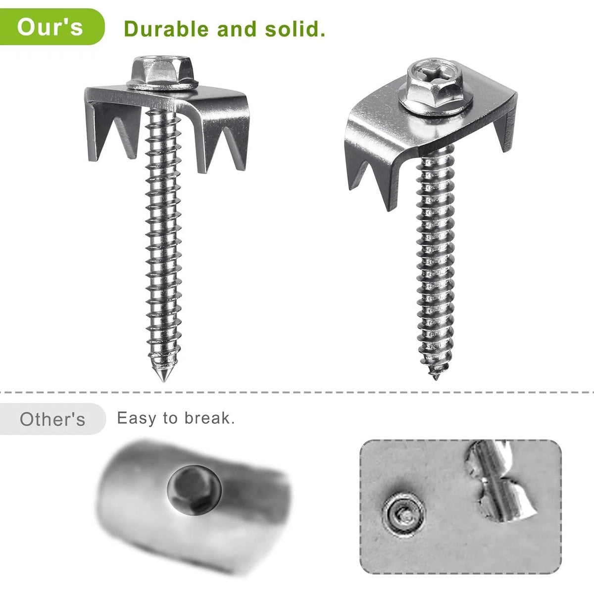 200pcs Reusable 304 Stainless Steel Fence Staples for Fencing Solutions