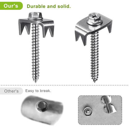 200pcs Reusable 304 Stainless Steel Fence Staples for Fencing Solutions