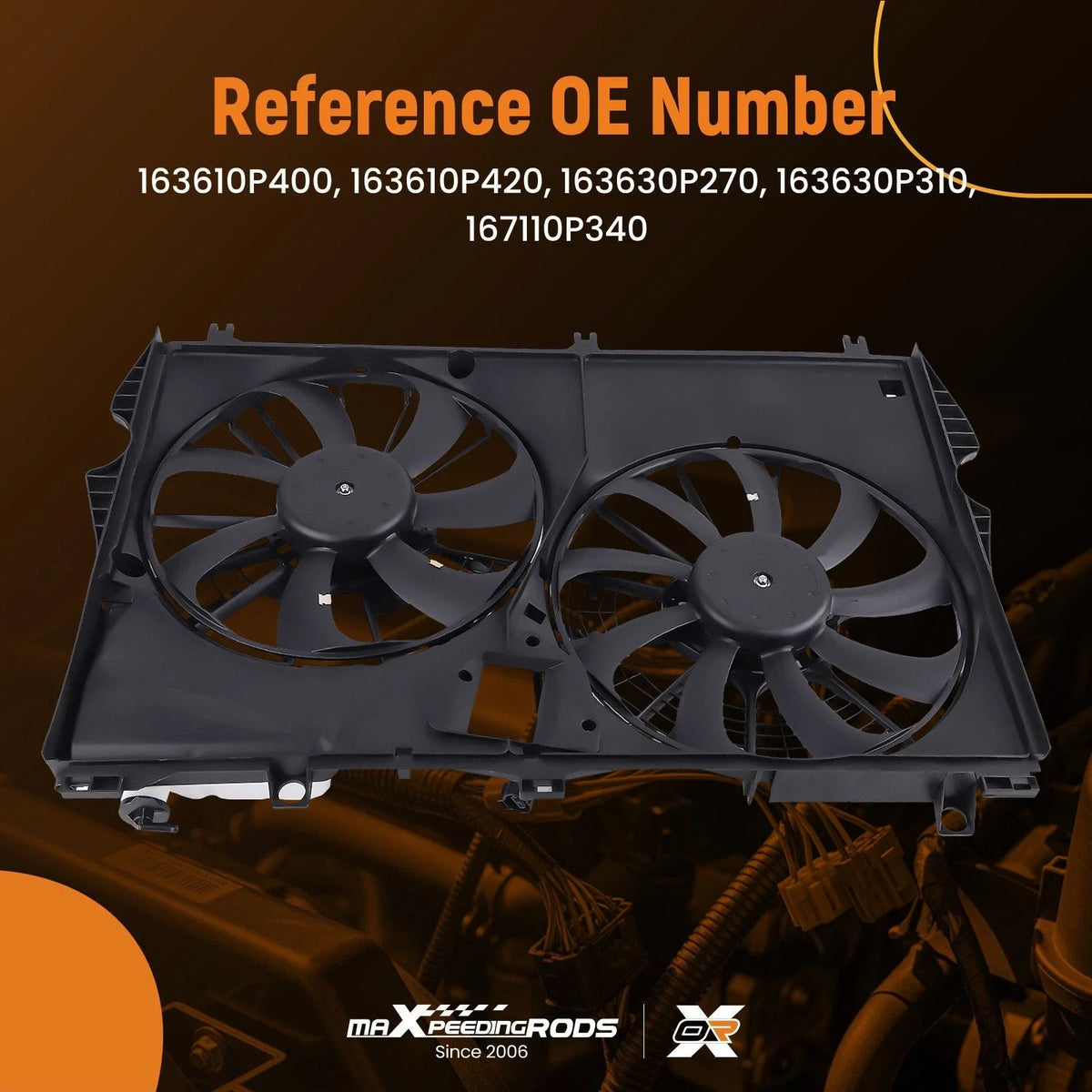 Radiator Cooling Fan Assembly for Lexus RX350 (2016–2022)