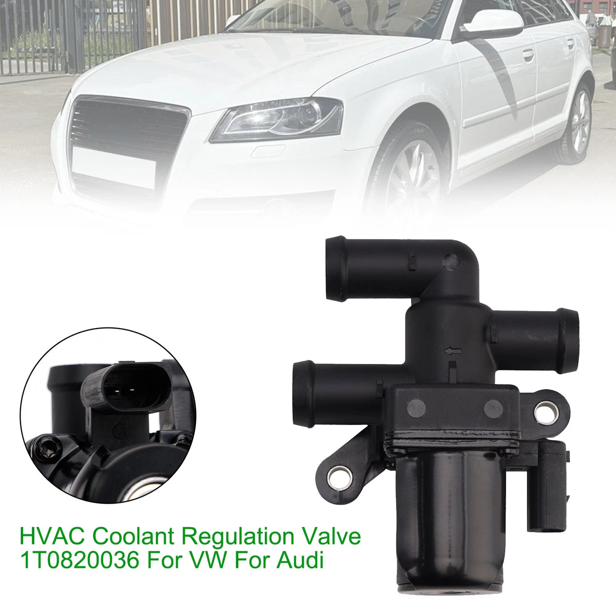 HVAC Coolant Regulation Valve for VW Audi (1T0820036, 65259020013)