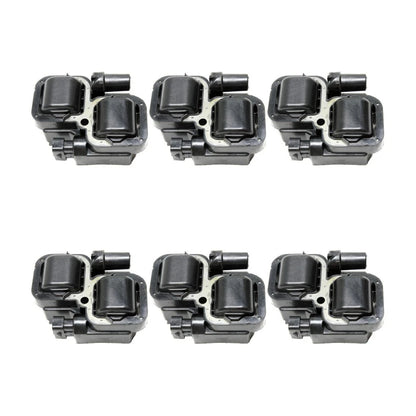 Set of 6 Ignition Coils for Mercedes-Benz C55 AMG (2005) CLX-M0-USA-SET-JM504609-6-CL360A75
