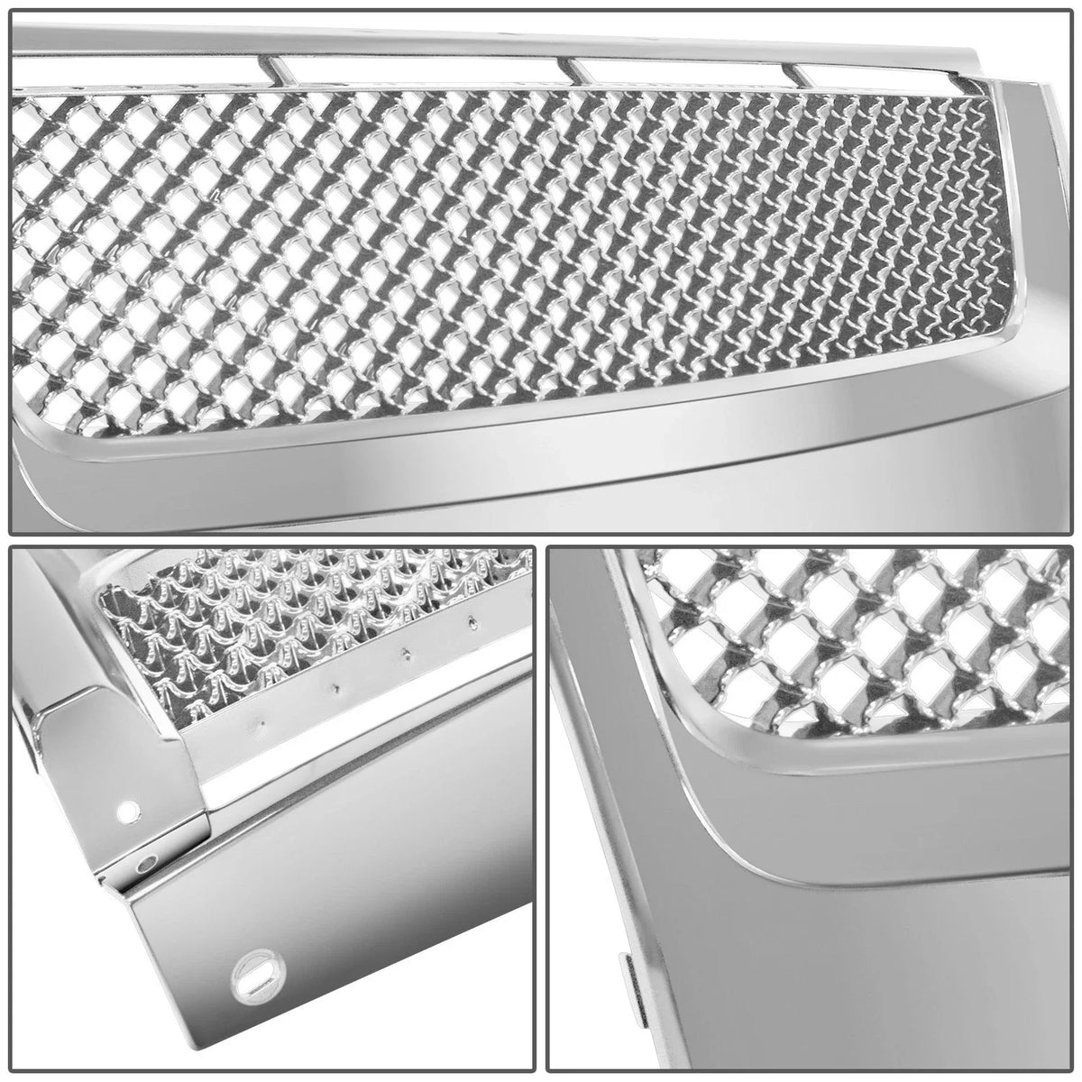 Chrome Badgeless Diamond Mesh Front Grille for Ford Explorer Sport Trac (2007–2010)