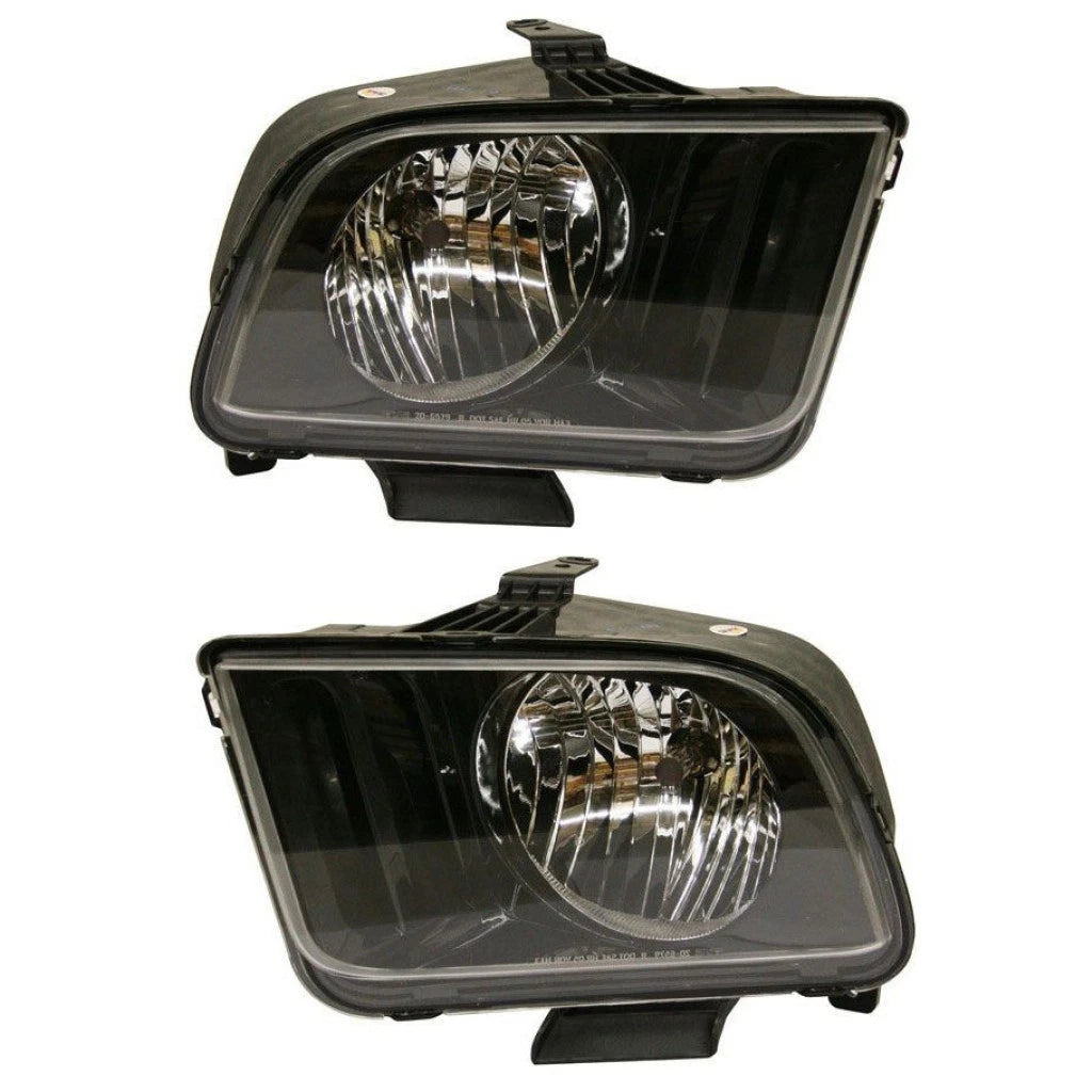 Headlight Pair for Ford Mustang (2007–2009) PLX-M0-20-6856-00-9-CL360A55, FO2502231, FO2503231