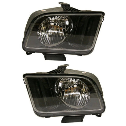 Headlight Pair for Ford Mustang (2007–2009) PLX-M0-20-6856-00-9-CL360A55, FO2502231, FO2503231