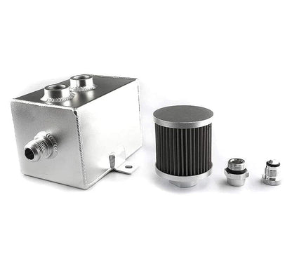 2L Oil Catch Can Tank 2 Port AN10 with Breather Filter and Drain Tap