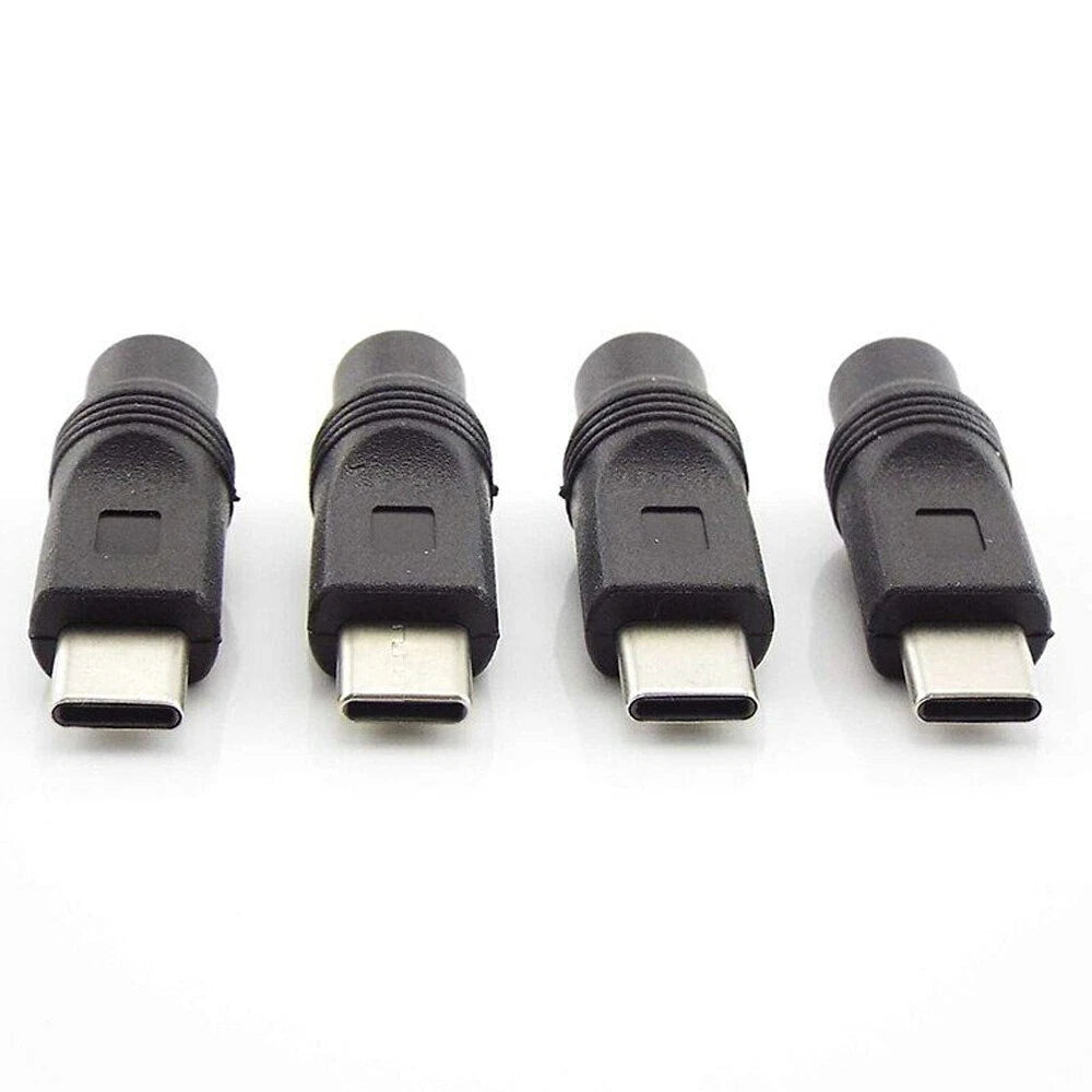 20Pcs Type-C USB Male to DC 5.5x2.1mm Female Jack Connector