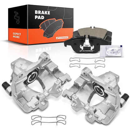 Rear Brake Calipers + Pads for Mercedes-Benz W204 W205 C208 E550 (2008–2018)