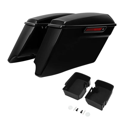 4" Stretched Saddlebags & Organizers for Harley Road Street Glide (2014–2023)
