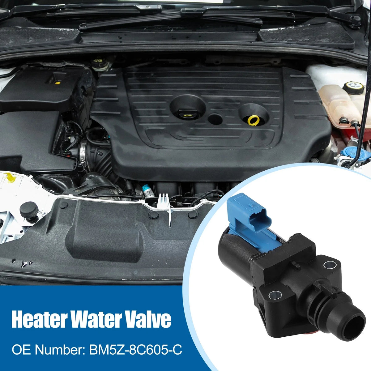 Radiator Water Valve for Ford Escape (2013) BM5Z8C605C Plastic Metal