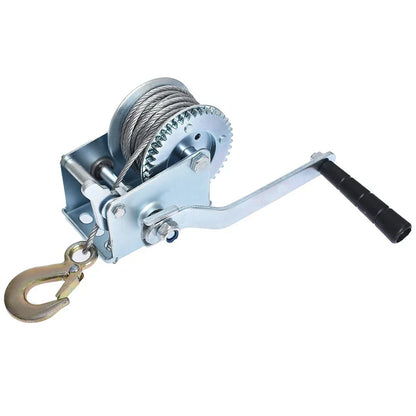 Heavy Duty Hand Winch for ATV Boat Trailer (600 lbs)
