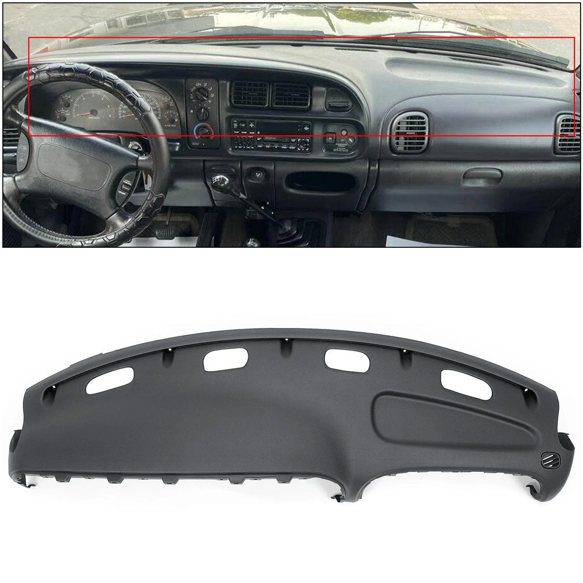 Dash Pad Top Cover for Dodge Ram 1500 2500 3500 (1998–2001)