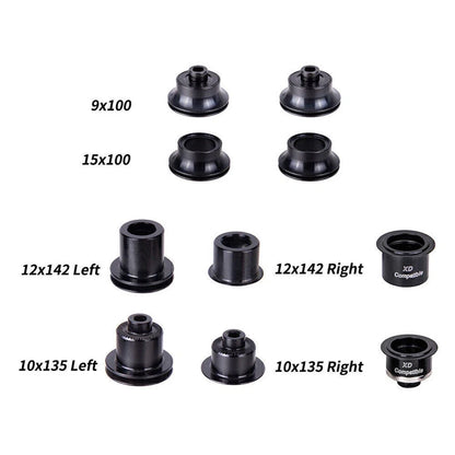 Disc Brake Hubs Set of 2 for MTB Bike (32 Holes, AL6082, 4 Sealed Bearings)