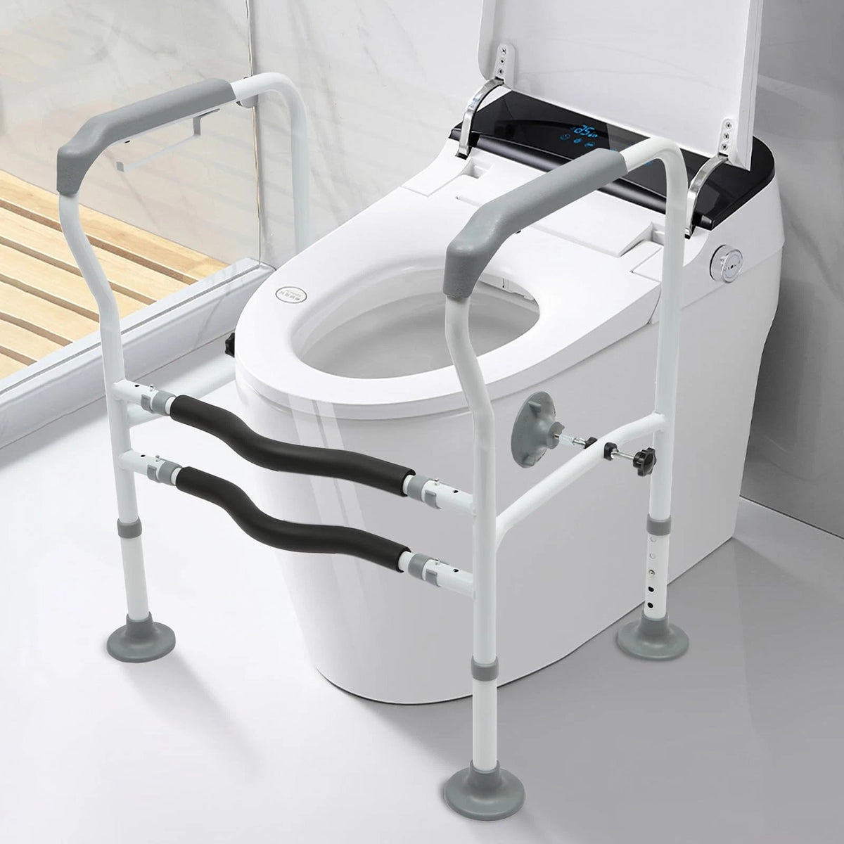 Toilet Frame Grab Bars Safety Rail for Seniors (No Specific Years)