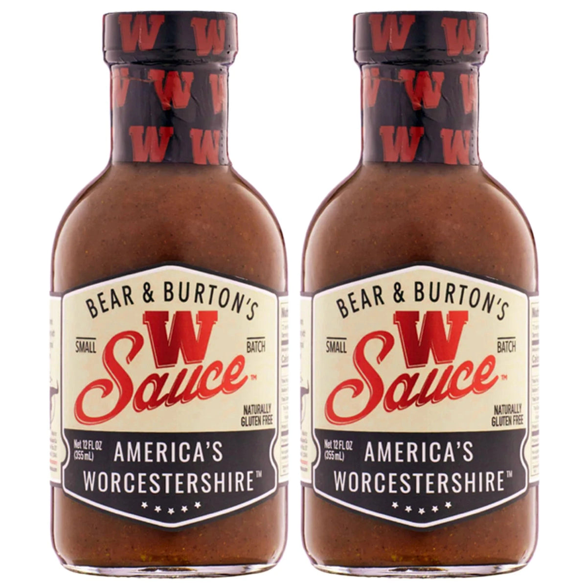 2X Bear and Burton's W Sauce for Distinctive Worcestershire Blend