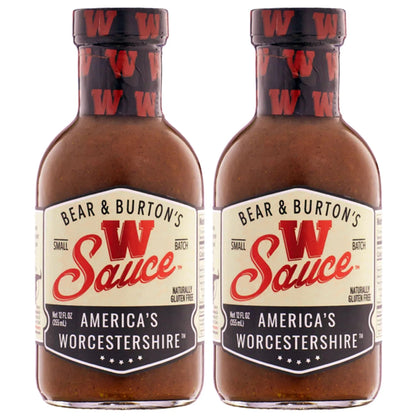 2X Bear and Burton's W Sauce for Distinctive Worcestershire Blend