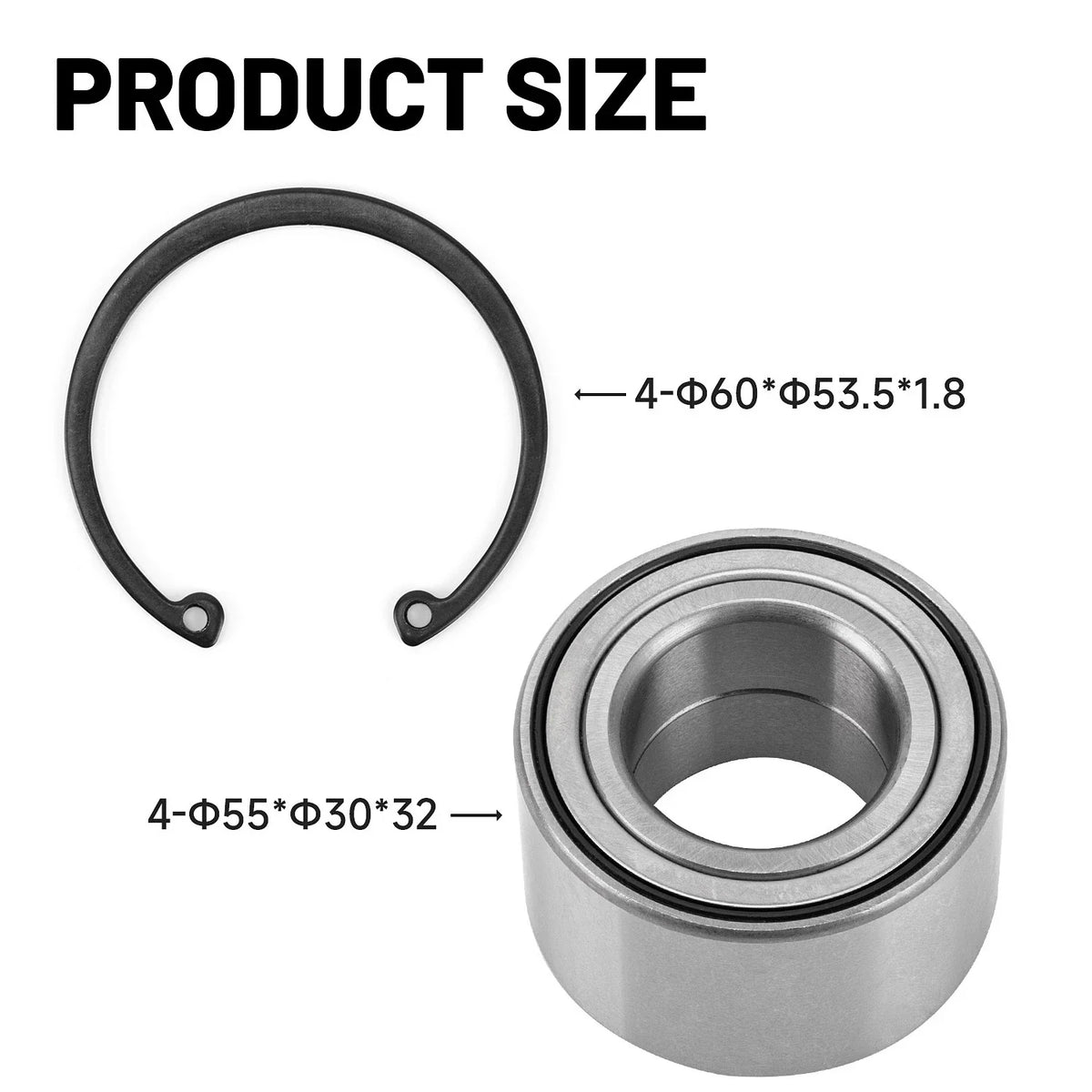 4X Wheel Bearings Kit for Yamaha Grizzly 700 YFM700 (2007–2024)