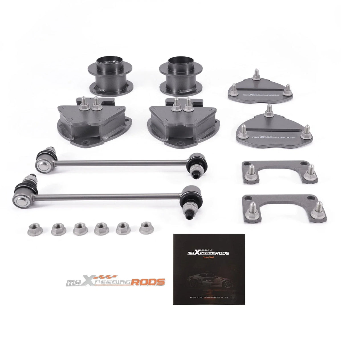 2" Front Rear Lift Spacer Kit for Honda Odyssey (2018–2024) Carbon Steel