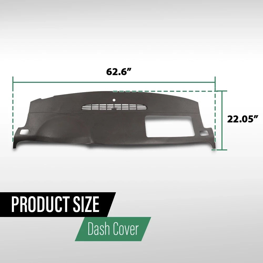 TPE Dash Cover Overlay for Chevrolet Suburban Tahoe Yukon Avalanche (2007–2014)