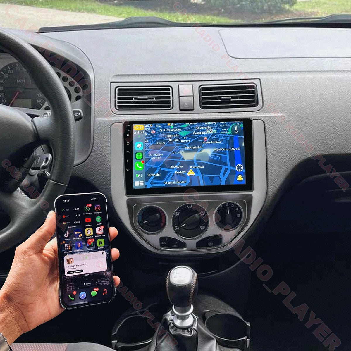 AHD Android 15 Carplay GPS Head Unit for Ford Focus (2005–2007)