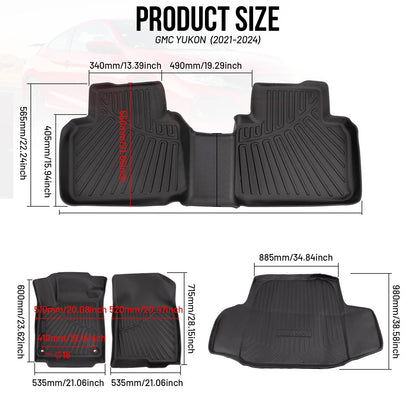 All Weather Floor Mats & Cargo Liner for Honda Accord Sedan (2018–2022)