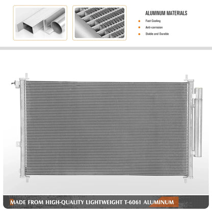A/C Condenser for BMW X3 28I (2011–2012) Aluminum Core Replacement