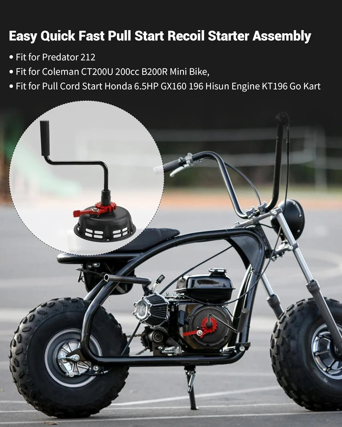 Recoil Starter Assembly for Predator